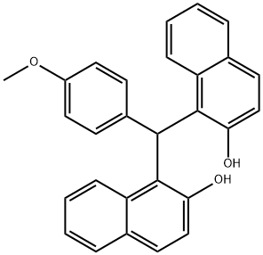 1,1'-P-ANISYLIDENEBIS(2-NAPHTHOL) Struktur