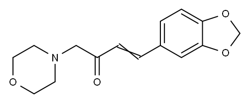 1-(3,4-Methylenedioxyphenyl)-4-morpholino-1-buten-3-one Struktur