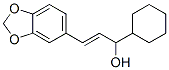 1-Cyclohexyl-3-(3,4-methylenedioxyphenyl)-2-propen-1-ol Struktur