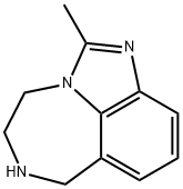 Imidazo[4,5,1-jk][1,4]benzodiazepine, 4,5,6,7-tetrahydro-2-methyl- (9CI) Struktur