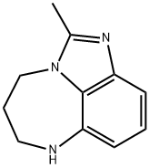 4,5,6,7-テトラヒドロ-2-メチルイミダゾ[1,5,4-ef][1,5]ベンゾジアゼピン 化学構造式