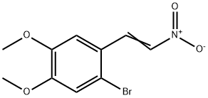 2-Bromo-4,5-dimethoxy-1-(2-nitroethenyl)-benzene 结构式