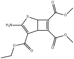 3-Amino-2-thiabicyclo[3.2.0]hepta-3,6-diene-4,6,7-tricarboxylic acid 4-ethyl 6,7-dimethyl ester Structure