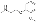2-(2-エトキシフェノキシ)-N-メチルエタンアミン 化学構造式
