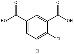 4,5-ジクロロイソフタル酸 化学構造式