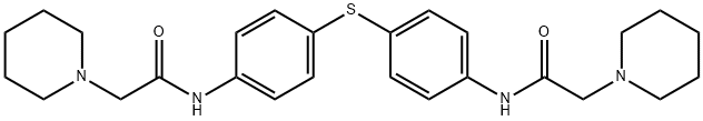 N,N'-[Thiobis(4,1-phenylene)]bis(1-piperidineacetamide) Struktur
