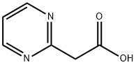 2-ピリミジン酢酸 化学構造式