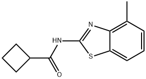 Cyclobutanecarboxamide, N-(4-methyl-2-benzothiazolyl)- (9CI) Structure