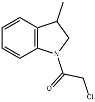 1H-Indole, 1-(chloroacetyl)-2,3-dihydro-3-methyl- (9CI) Struktur