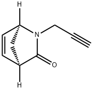 2-Azabicyclo[2.2.1]hept-5-en-3-one,2-(2-propynyl)-,(1S,4R)-(9CI) Struktur