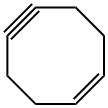 (Z)-1-シクロオクテン-5-イン 化学構造式