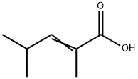2,4-DIMETHYL-2-PENTENOIC ACID 化学構造式