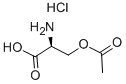 O-乙酰-L-丝氨酸盐酸盐, 66638-22-0, 结构式