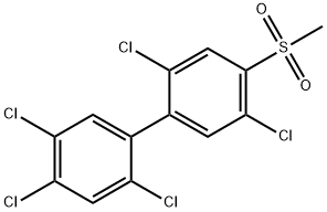 4-メチルスルホニル-2,2',4',5,5'-ペンタクロロビフェニル 化学構造式