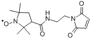 3-(2-MALEIMIDOETHYLCARBAMOYL)-2,2,5,5-TETRAMETHYL-1-PYRROLIDINYLOXY Struktur