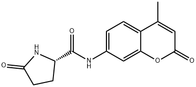L-PYROGLUTAMIC ACID 4-METHYL-7-COUMARINYLAMIDE HYDRATE Struktur