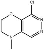 8-Chloro-3,4-dihydro-4-methyl-2H-pyridazino[4,5-b][1,4]oxazine Struktur