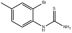 1-(2-ブロモ-4-メチルフェニル)チオ尿素 化学構造式
