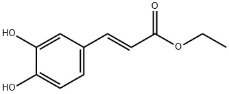 TRANS‐カフェ酸エチル 化学構造式