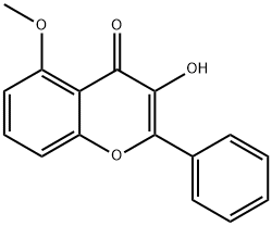 3-羟基-5-甲氧基黄酮,6665-81-2,结构式