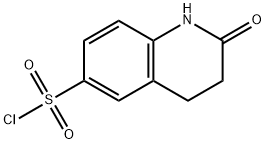 2-オキソ-1,2,3,4-テトラヒドロキノリン-6-スルホニルクロリド 化学構造式