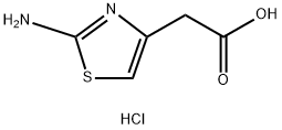 2-(2-アミノチアゾール-4-イル)酢酸塩酸塩 化学構造式