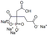 Tetrasodium hydrogen 2-phosphonatobutane-1,2,4-tricarboxylate Structure