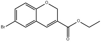 6-BROMO-2H-CHROMENE-3-CARBOXYLIC ACID ETHYL ESTER Struktur