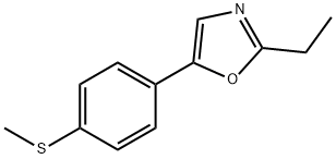 Oxazole, 2-ethyl-5-[4-(methylthio)phenyl]- (9CI) Structure