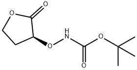 Carbamic acid, [[(3S)-tetrahydro-2-oxo-3-furanyl]oxy]-, 1,1-dimethylethyl ester Struktur