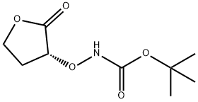 Carbamic acid, [[(3R)-tetrahydro-2-oxo-3-furanyl]oxy]-, 1,1-dimethylethyl ester Struktur