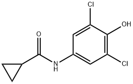 Cyclopropanecarboxamide, N-(3,5-dichloro-4-hydroxyphenyl)- (9CI) Struktur