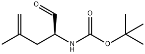 Carbamic acid, [(1S)-1-formyl-3-methyl-3-butenyl]-, 1,1-dimethylethyl ester Struktur