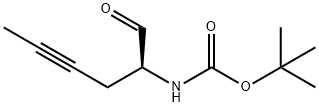 Carbamic acid, [(1S)-1-formyl-3-pentynyl]-, 1,1-dimethylethyl ester (9CI) Struktur