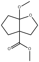 3aH-Cyclopenta[b]furan-3a-carboxylicacid,hexahydro-6a-methoxy-,methylester(9CI) Struktur
