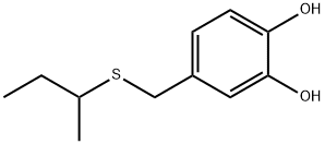 1,2-Benzenediol, 4-[[(1-methylpropyl)thio]methyl]- (9CI) Struktur