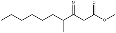 Decanoic acid, 4-methyl-3-oxo-, methyl ester Structure