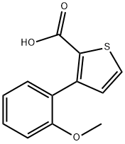 3-(2-Methoxyphenyl)thiophene-2-carboxylic acid Struktur