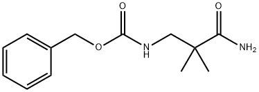 3N-ベンジルオキシカルボニル3-アミノ-2,2-ジメチルプロパンアミド 化学構造式