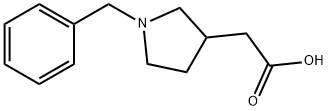 2-(1-ベンジル-3-ピロリジニル)酢酸 化学構造式