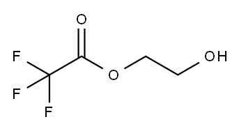 Acetic acid, 2,2,2-trifluoro-, 2-hydroxyethyl ester Structure