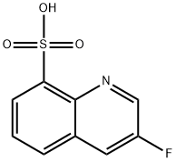 8-Quinolinesulfonic  acid,  3-fluoro- Struktur