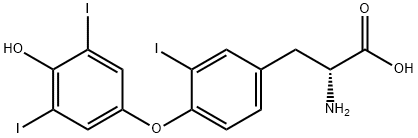 3,3′,5′-Triiodo-D-thyronine Struktur