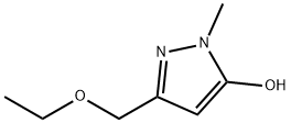 1H-Pyrazol-5-ol,  3-(ethoxymethyl)-1-methyl- Struktur