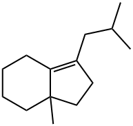2,4,5,6,7,7a-Hexahydro-7a-methyl-3-(2-methylpropyl)-1H-indene Struktur