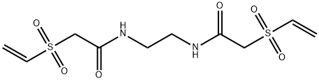 N,N'-ビス(ビニルスルホニルアセチル)エチレンジアミン 化学構造式