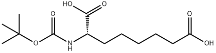BOC-L-2-氨基辛二酸, 66713-87-9, 结构式