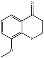 2,3-dihydro-8-methoxy-4H-1-benzothiopyran-4-one Struktur