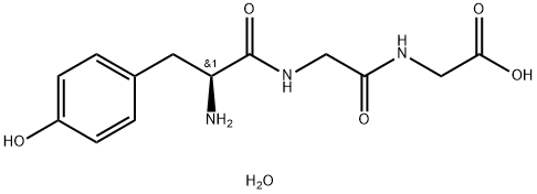 H-TYR-GLY-GLY-OH H2O Struktur