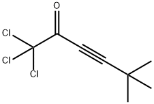 1,1,1-trichloro-5,5-diMethyl-hex-3-yn-2-one,66725-83-5,结构式